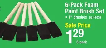 Menards Sterling TouchUp Foam Paint Brush Set - 6 pack offer