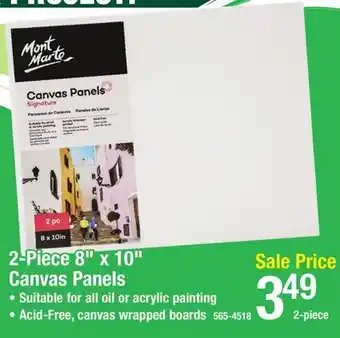 Menards Mont Marte Signature 8 x 10 Canvas Panels - 2 Piece offer