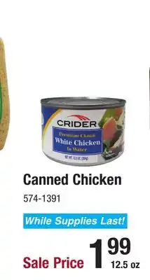 Menards Crider Premium Chunk White Chicken - 12.5 oz offer