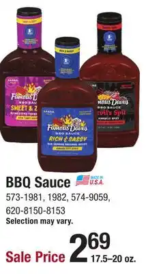 Menards Famous Dave's Texas Pit BBQ Sauce - 19 oz offer