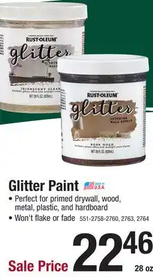 Menards Rust-Oleum Sterling Silver Glitter Interior Wall Paint - 28 oz offer