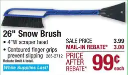 Menards MyRide 26 Precision Grip Snow Brush & Ice Scraper offer