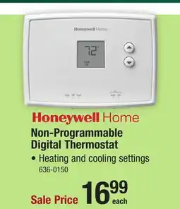 Menards Honeywell Home Digital Non-Programmable Thermostat offer