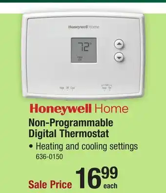 Menards Honeywell Home Digital Non-Programmable Thermostat offer