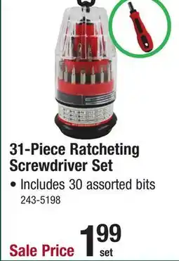 Menards 30-in-1 Ratcheting Multi-Bit Screwdriver Set offer