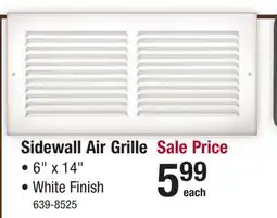 Menards Altus 14 x 6 White Wall Grille offer