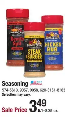 Menards Famous Dave's Devil's Spit Seasoning - 6 oz offer