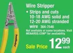 Menards Southwire 7 Wire Stripper and Cutter offer