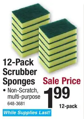 Menards 12 Pack Heavy Duty Scrubber Sponge offer