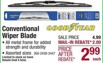 Menards Goodyear Reveal 16 Conventional Wiper Blade offer