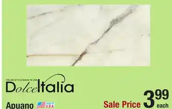 Menards Dolce Italia Apuano Classic Marble 12 x 24 Porcelain Floor and Wall Tile offer