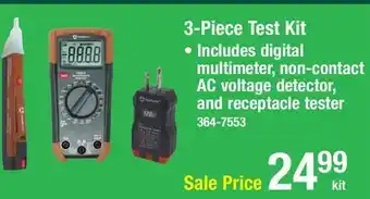 Menards Southwire 3-Piece Electrical Test Kit offer