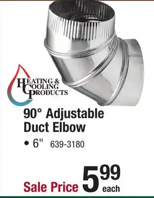 Menards 6 Straight Elbow Duct Fitting offer