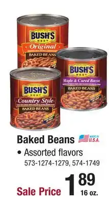 Menards Bush's Best Baked Beans Original - 16 oz offer