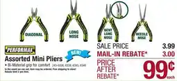 Menards Performax 4 Mini Diagonal Cutting Pliers offer