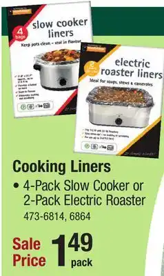 Menards Slow Cooker Liners offer