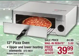 Menards Professional Series 12 Wide Stainless Steel Pizza Oven offer