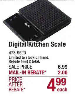 Menards Kaffe Multi-Purpose Digital Kitchen Scale offer