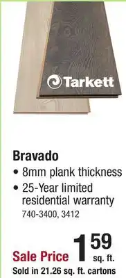 Menards Tarkett Bravado Pale Nordic Larch 8-1/32 x 47-5/8 Laminate Flooring (21.26 sq.ft/ctn) offer