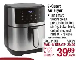 Menards Kalorik Touchscreen Air Fryer - 7 Quart offer