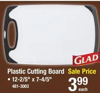 Menards Glad 12 x 8 Plastic Cutting Board with Catch Groove offer