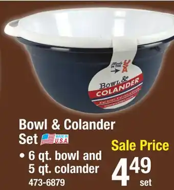 Menards Bowl & Colander Set offer