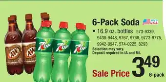 Menards Canada Dry Ginger Ale Soda 16.9 oz Bottles - 6 Pack offer