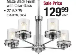 Menards Patriot Lighting Joska Brushed Nickel 5-Light Chandelier offer