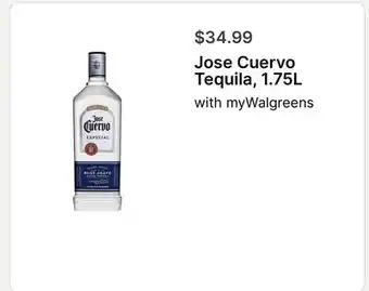 Walgreens Jose Cuervo Tequila, 1.75L offer