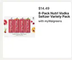 Walgreens 8-Pack Nutrl Vodka Seltzer Variety Pack offer