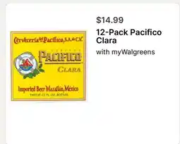 Walgreens 12-Pack Pacifico Clara offer