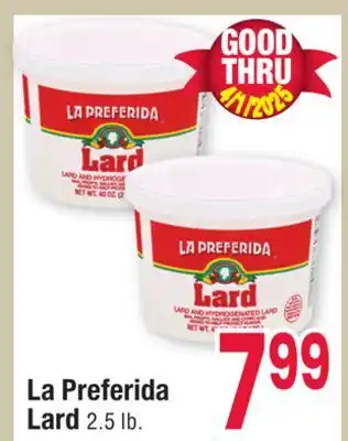 Jewel-Osco La Preferida Lard offer