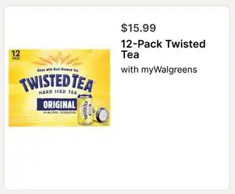 Walgreens 12-Pack Twisted Tea offer