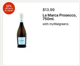 Walgreens La Marca Prosecco, 750ml offer