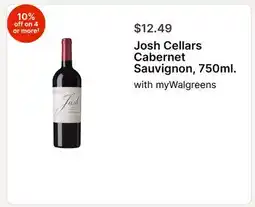 Walgreens Josh Cellars Cabernet Sauvignon, 750ml offer