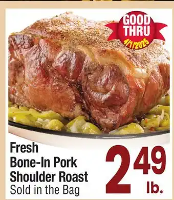 Jewel-Osco Fresh Bone-In Pork Shoulder Roast offer