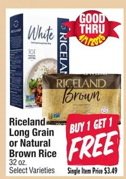 Jewel-Osco Riceland Long Grain or Natural Brown Rice offer