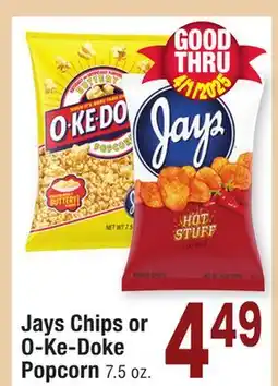 Jewel-Osco Jays Chips or O-Ke-Doke Popcorn offer