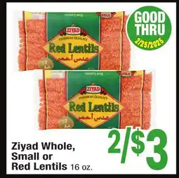 Jewel-Osco Ziyad Whole, Small or Red Lentils offer