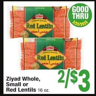 Jewel-Osco Ziyad Whole, Small or Red Lentils offer