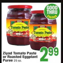 Jewel-Osco Ziyad Tomato Paste or Roasted Eggplant or Roasted Eggplant Puree Puree offer