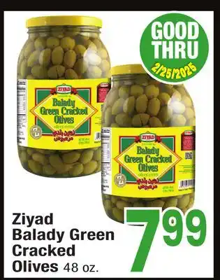 Jewel-Osco Ziyad Balady Green Cracked Olives offer