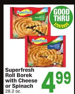 Jewel-Osco Superfresh Roll Borek with Cheese or Spinach offer