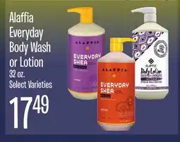 Jewel-Osco Alaffia Everyday Body Wash or Lotion offer