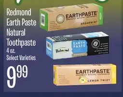 Jewel-Osco Redmond Earth Paste Natural Toothpaste offer