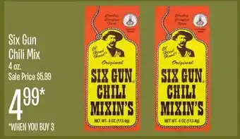 Jewel-Osco Six Gun Chili Mix offer