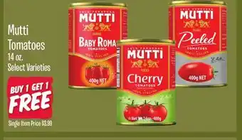 Jewel-Osco Mutti Tomatoes offer