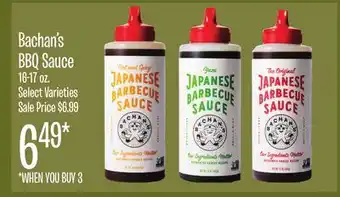 Jewel-Osco Bachan's BBQ Sauce offer