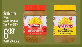 Jewel-Osco Sunbutter offer