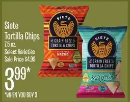 Jewel-Osco Siete Tortilla Chips offer